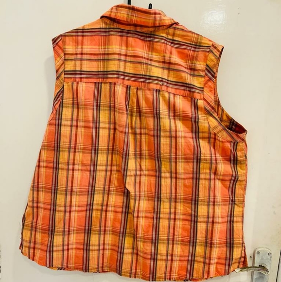 Orange chequered shirt - Picture 5 of 7
